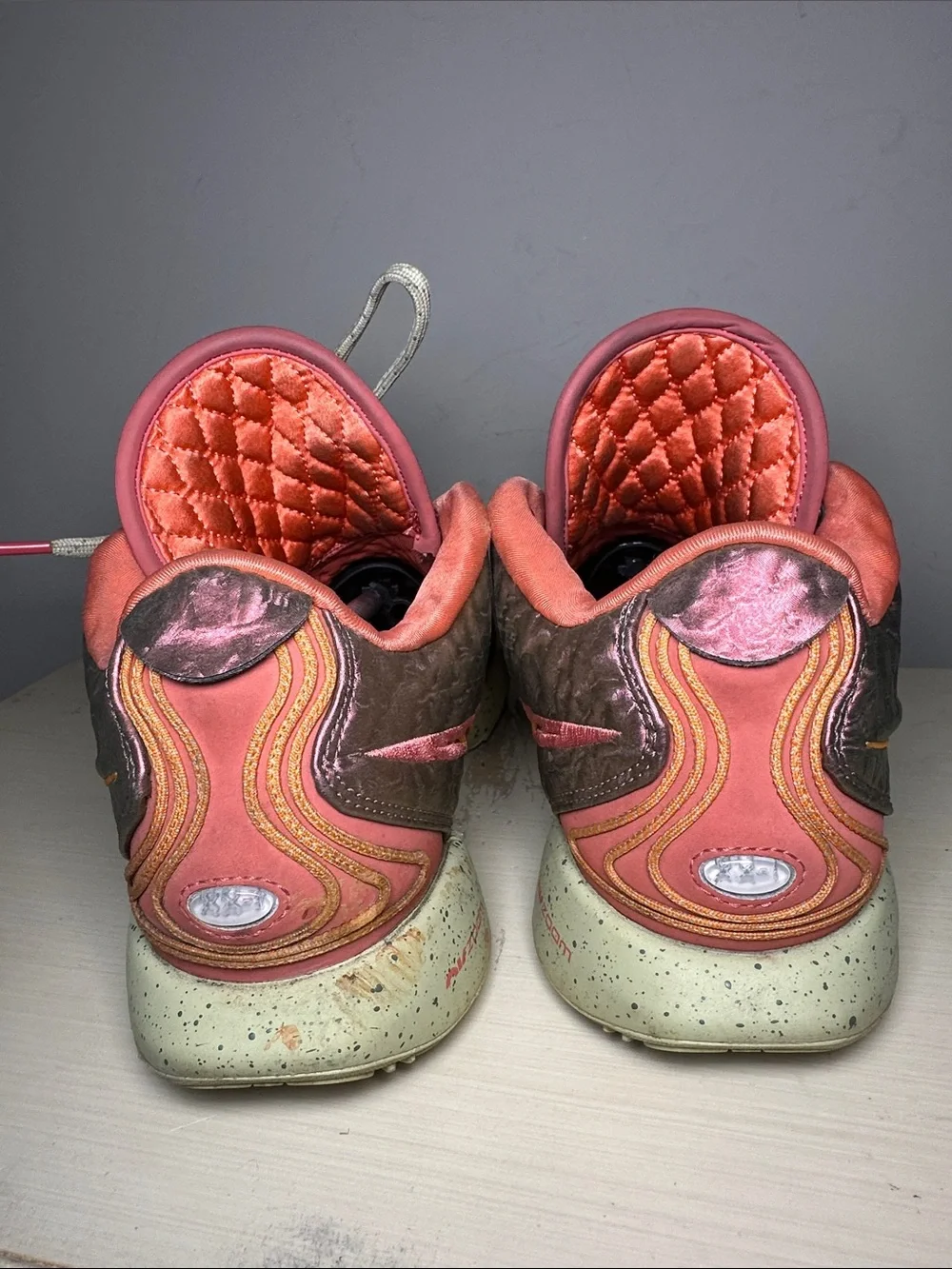 Nike Lebron XXI 21 Queen Conch Pink Metallic and Orange basketball Shoes